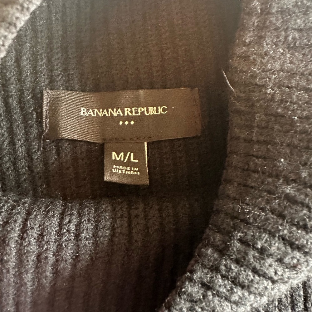 Women’s Banana Republic Black Sleeveless Sweater size M/L - Picture 5 of 9